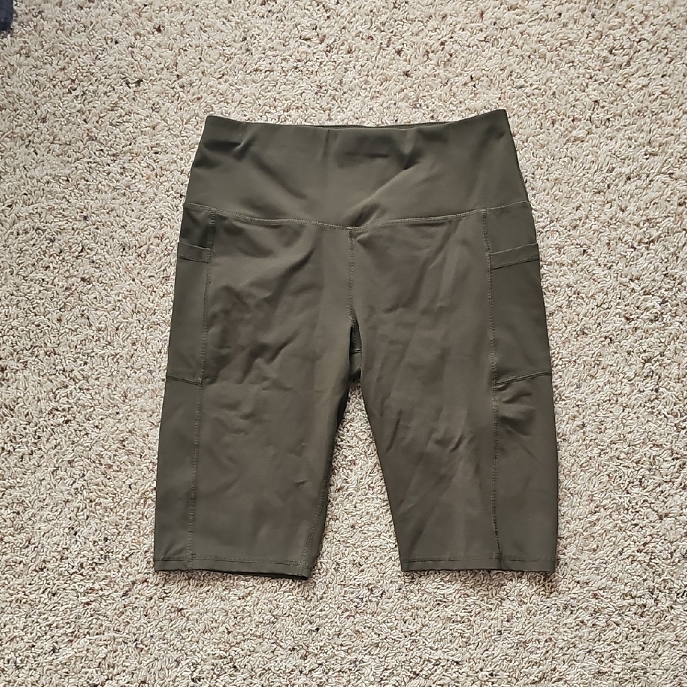Olive Green Women's Shorts